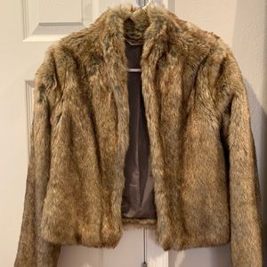 Faux fur jacket